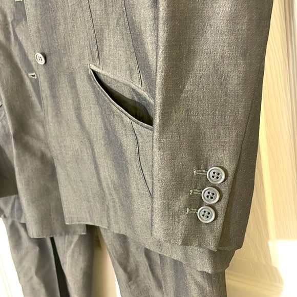 LOFT Greenish Gray Suit Set Size 8p - Picture 4 of 10